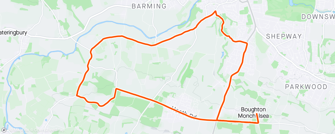Map of the activity, A short e-bike ride