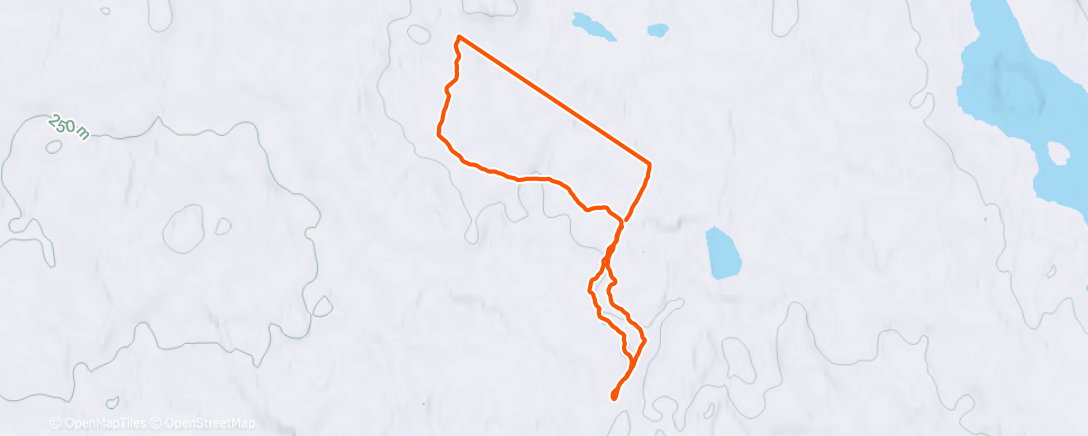 Map of the activity, Hunting