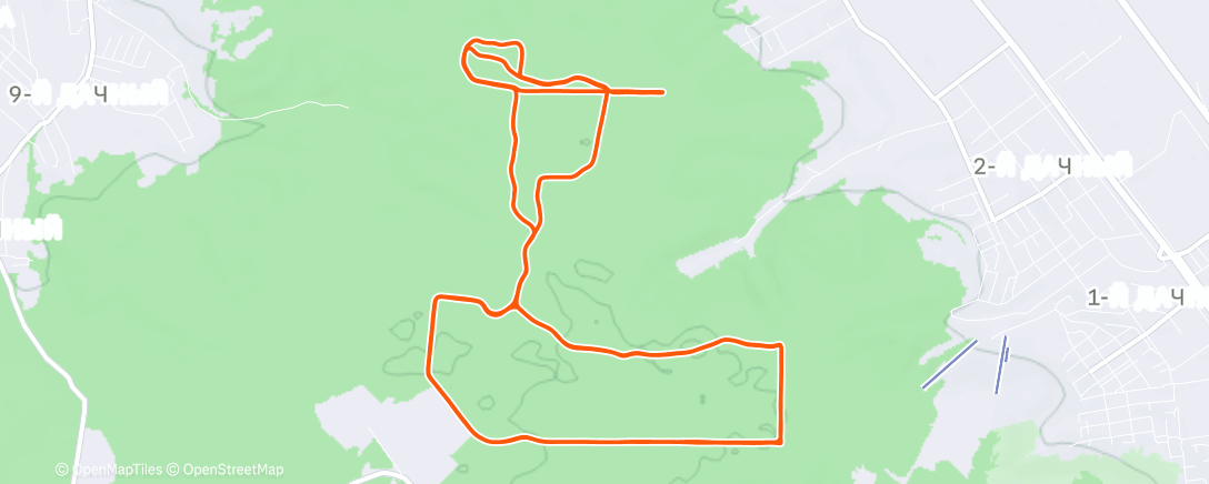 Map of the activity, Северный лыжный заезд (день)