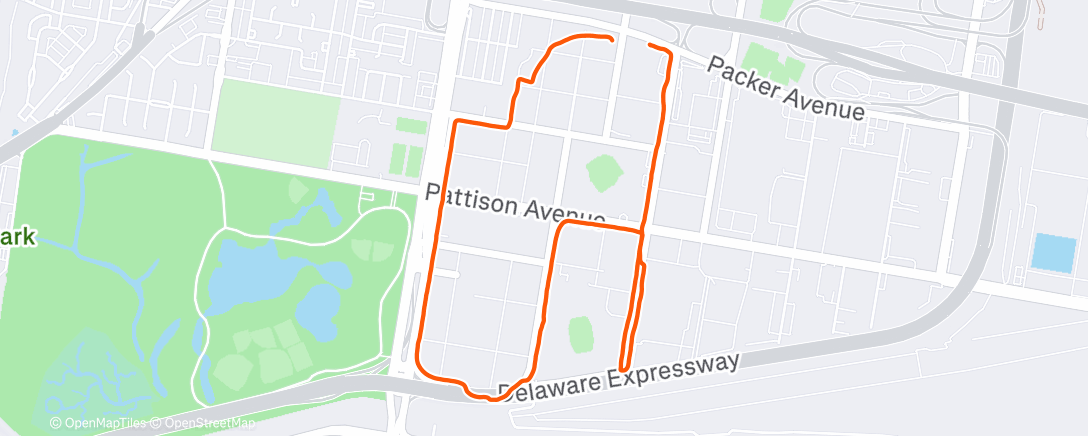 Map of the activity, Lunch Walk