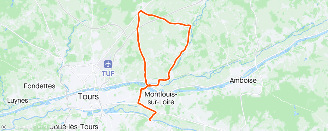 Mapa de la actividad (Sortie vélo en soirée)