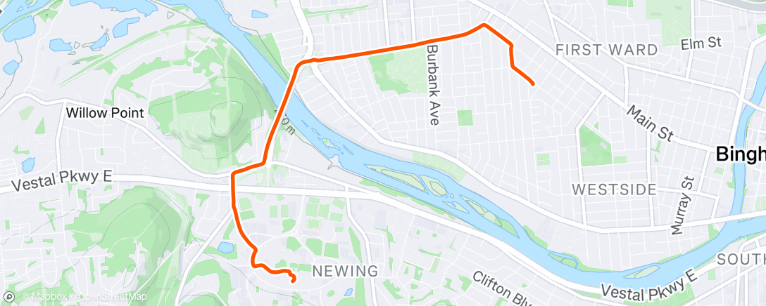 Map of the activity, Morning Ride