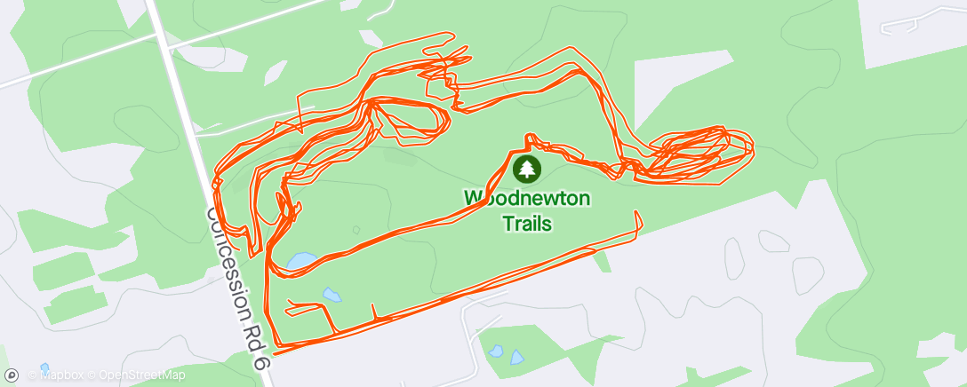 Map of the activity, Ocup #1 Woodnewton