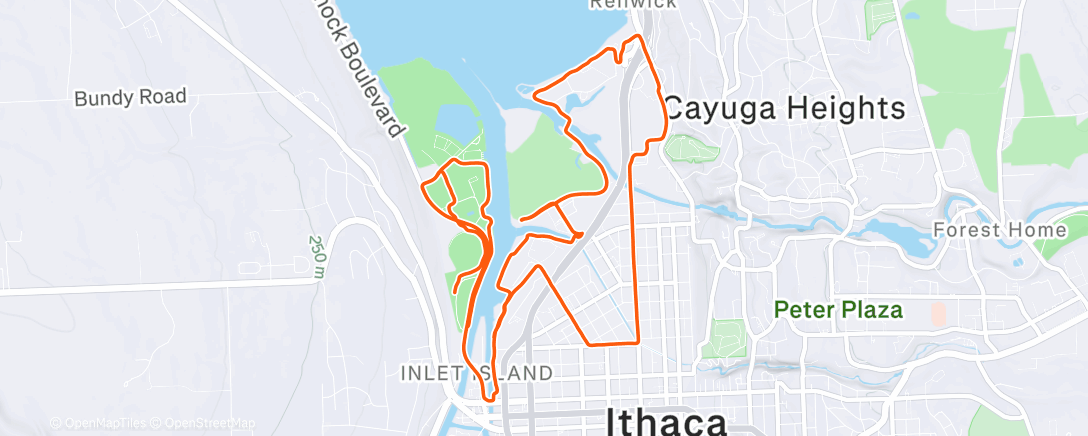 Map of the activity, Won’t stop (switched bikes)