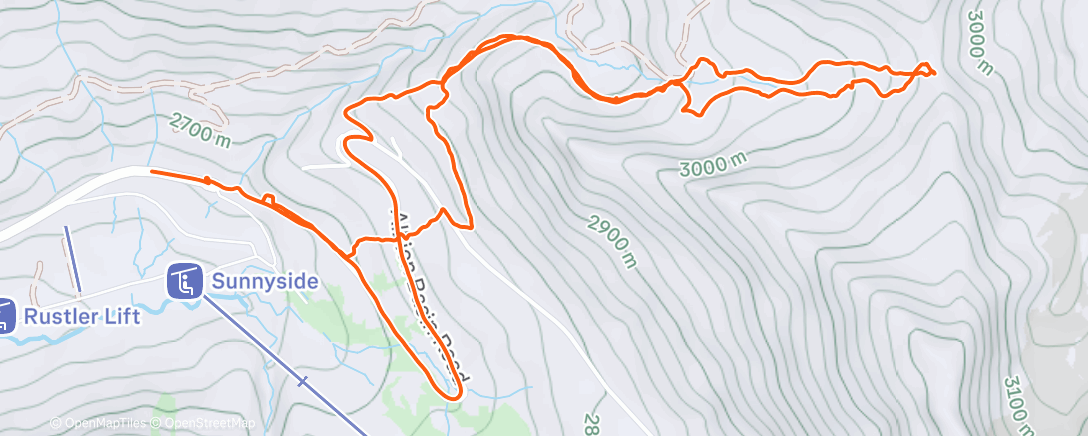 Map of the activity, We skiied, kinda.