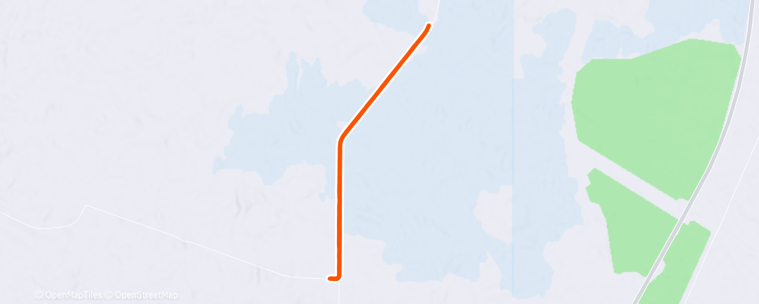 Map of the activity, Evening Run