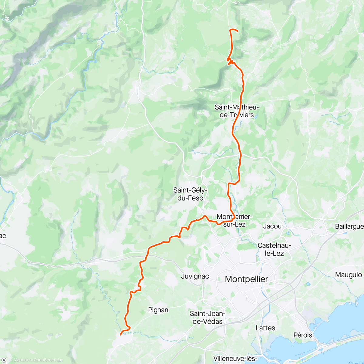 Map of the activity, Retour bikepack’anniv’…