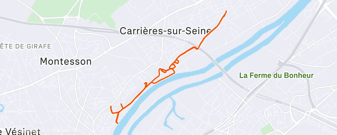 Map of the activity, EF avec quelques côtelettes
