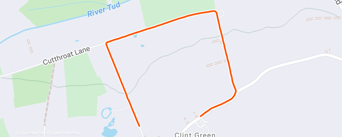 Map of the activity, Afternoon Walk