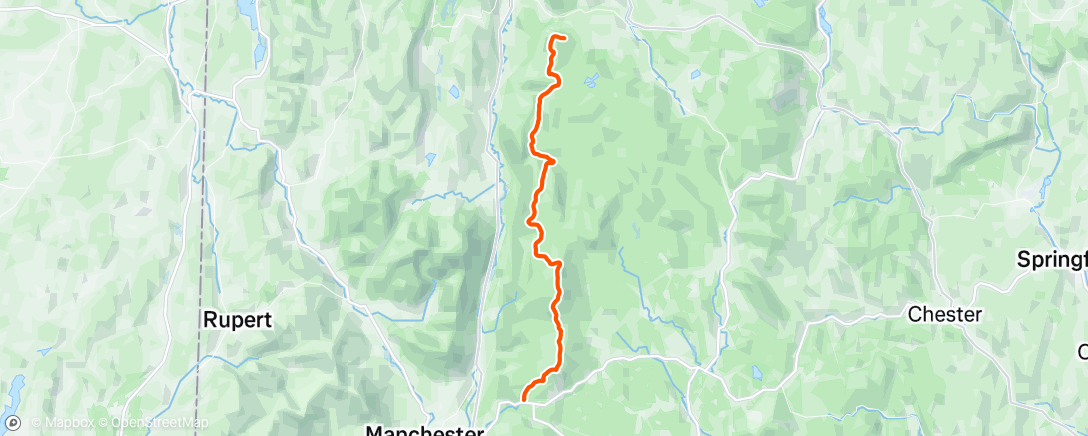 Map of the activity, Lunch Hike