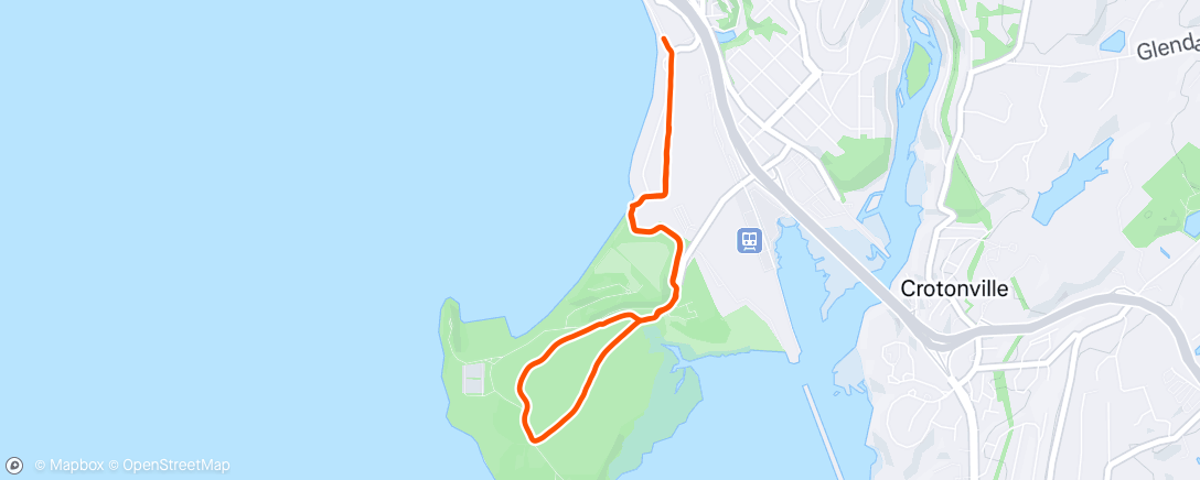 Map of the activity, Afternoon Run