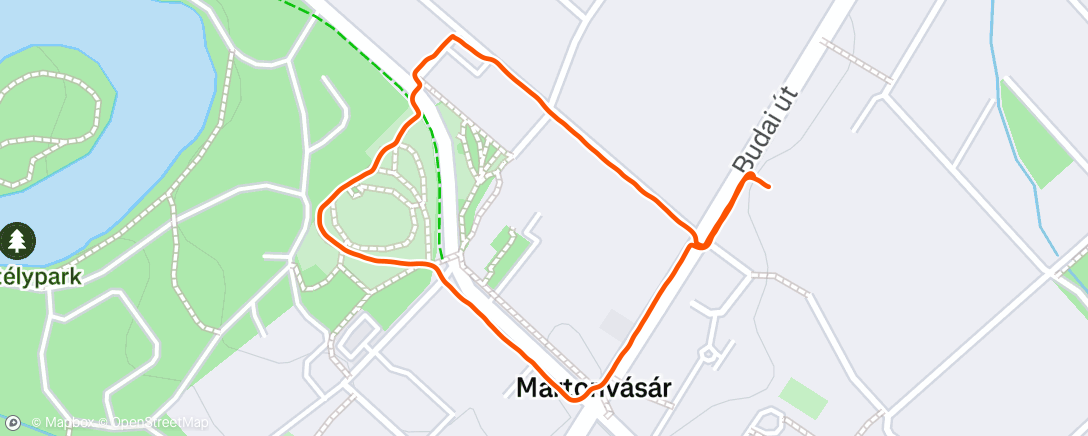 Map of the activity, Morning Run