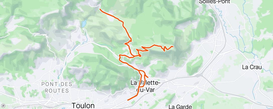 Map of the activity, Tourner les jambes! Pause midi
