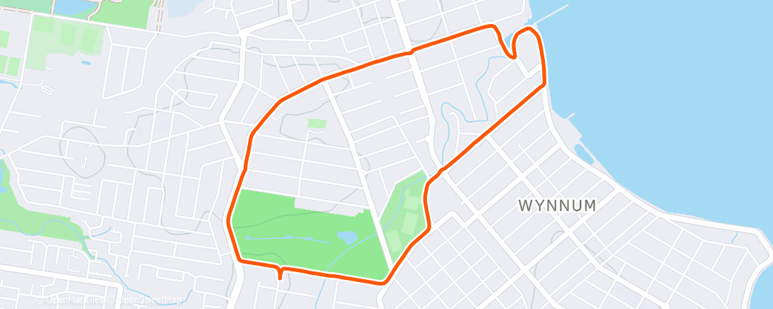 Map of the activity, Morning Walk
