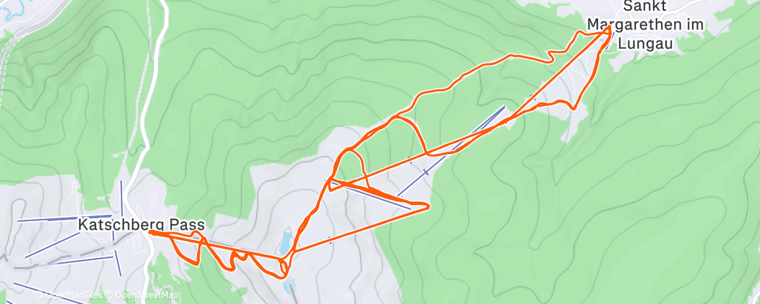 Map of the activity, Morning Alpine Ski