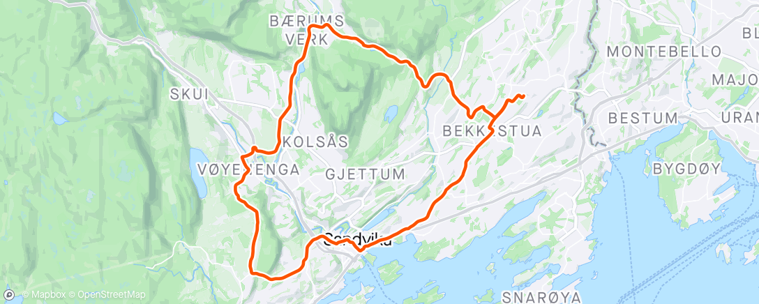 Mappa dell'attività Kveldstur om helvetesbakken på Tanum med Ando