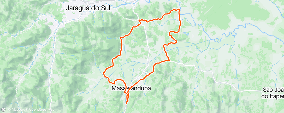 Map of the activity, Pedal top das terças