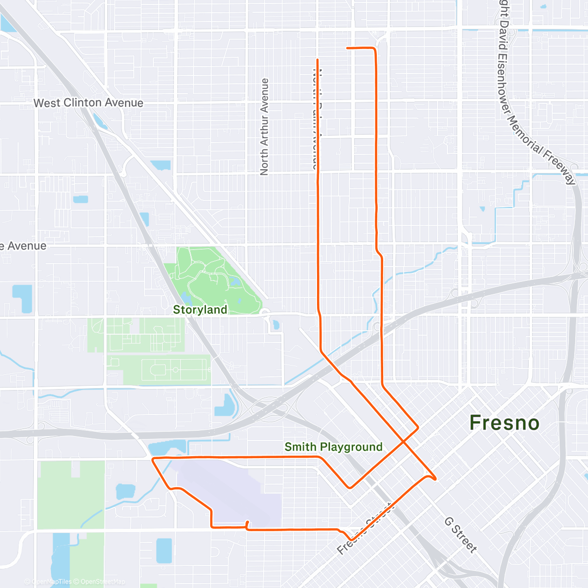 Карта физической активности (Chandler Airport Loop)