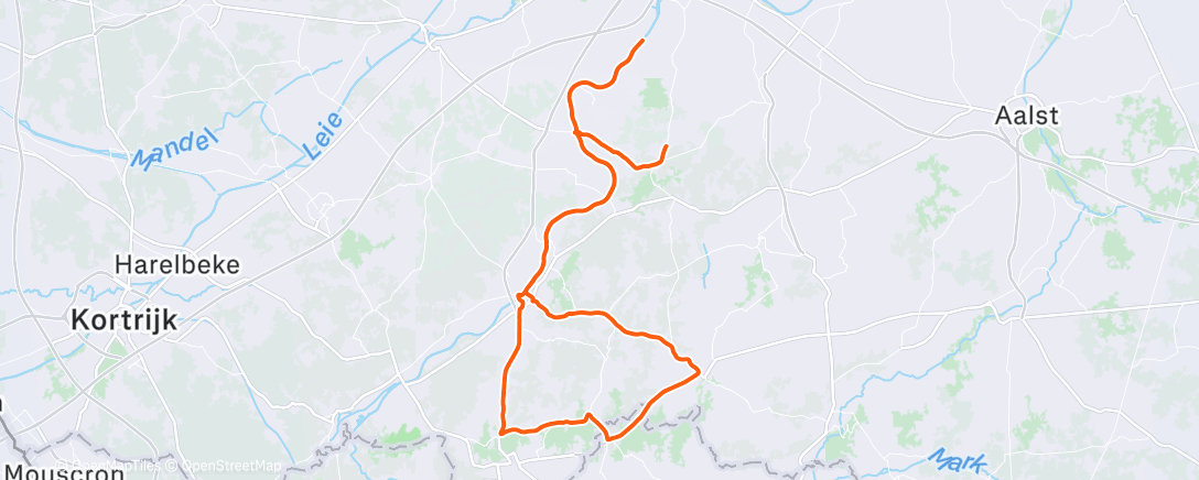 Mapa de la actividad (Lunch Ride)