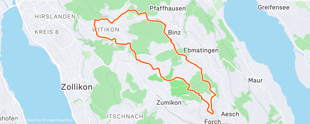 Карта физической активности (Forchdenkmal)