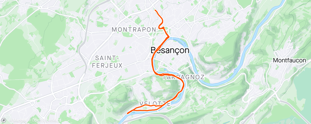 Map of the activity, Fractionné 1km/1km