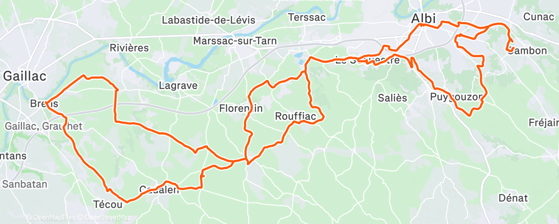 Map of the activity, CRA G1 x5