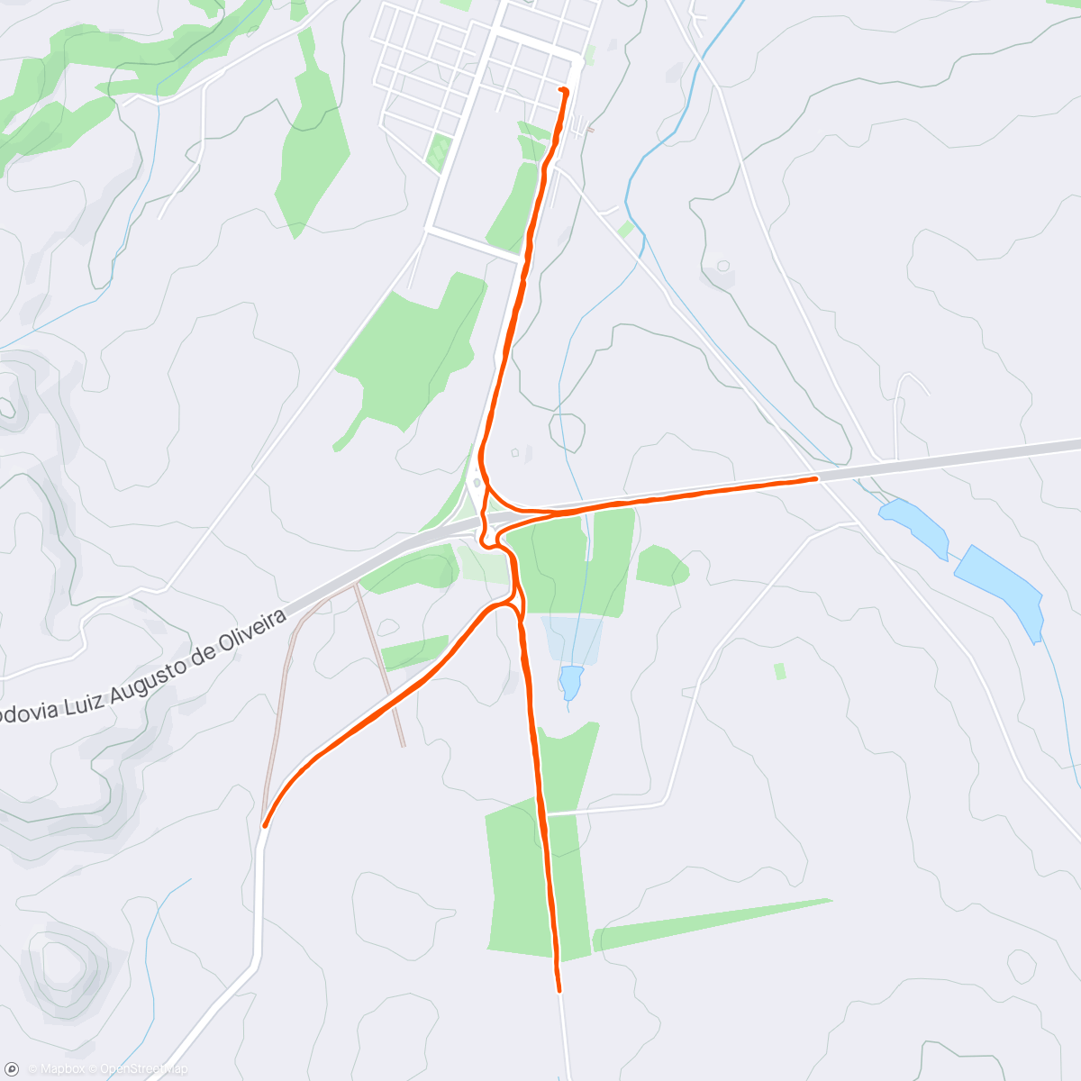 Map of the activity, Caminhada - Corrida