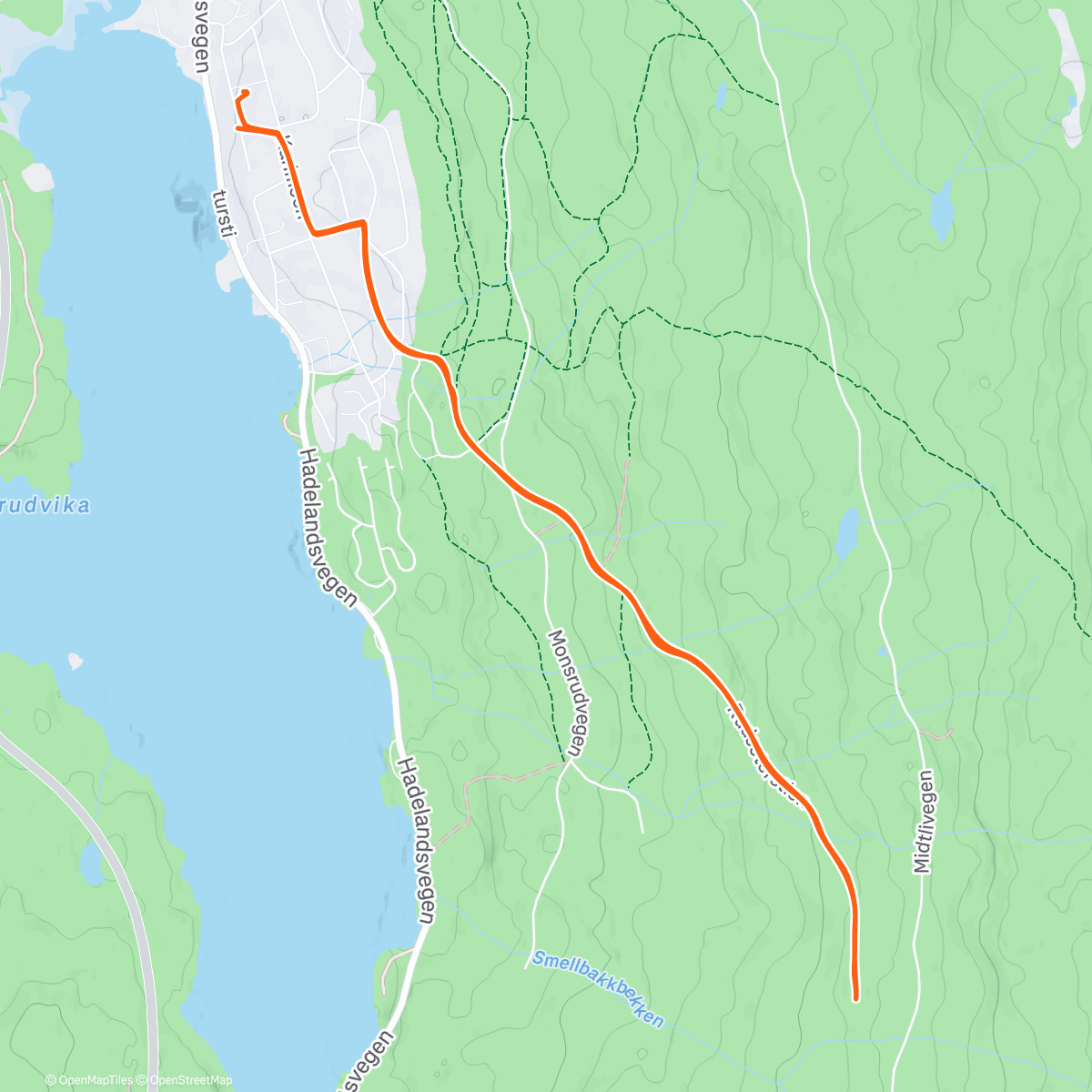 Map of the activity, Rudsætra t/r