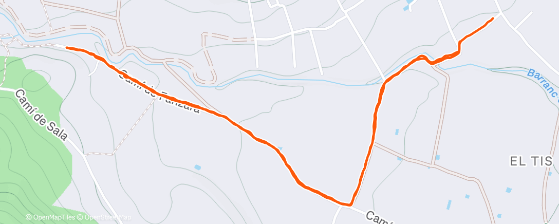 Карта физической активности (Carrera por la tarde)