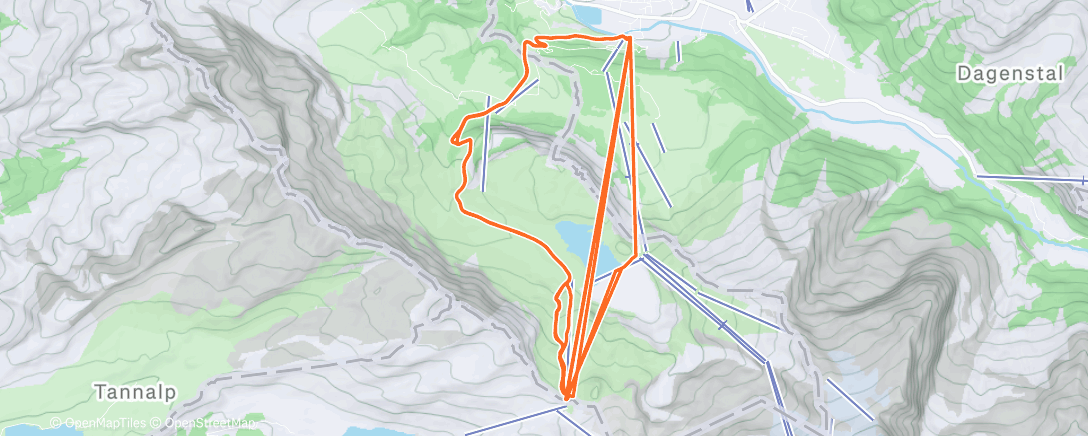 Map of the activity, Morning Alpine Ski