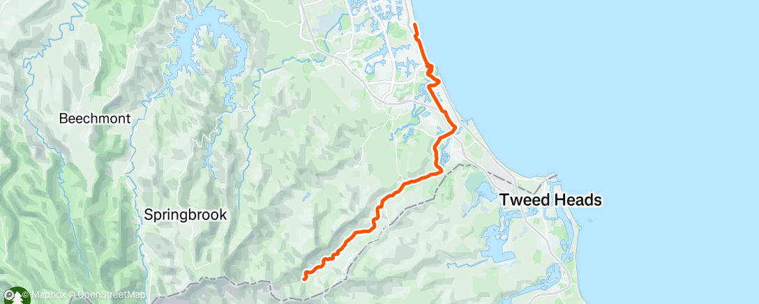 Map of the activity, Morning Ride