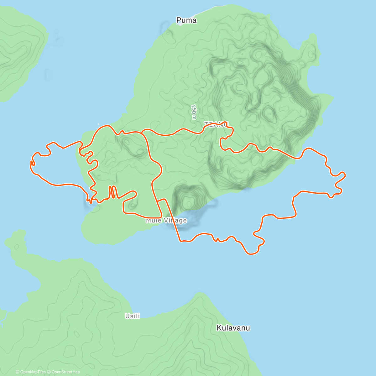 Карта физической активности (Zwift - Group Ride: Rapha Festive 500 with Coco @ 2.6 W/KG on Triple Flat Loops in Watopia)
