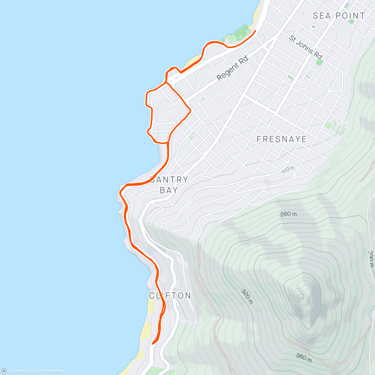 Map of the activity, Morning 6k