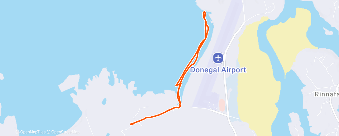 Map of the activity, Morning Walk