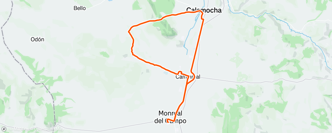 Map of the activity, BICI POR LA TARDE!!