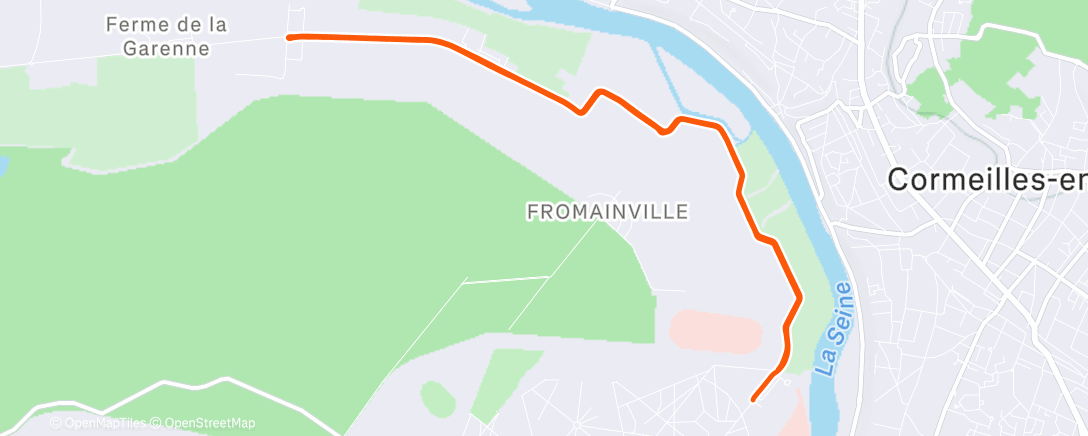 Карта физической активности (Morning Run)