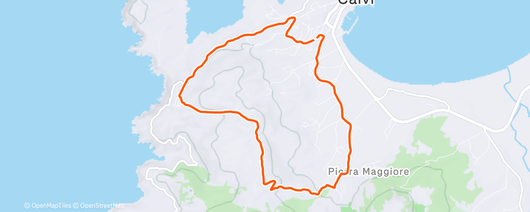 Peta aktivitas, Afternoon Trail Run