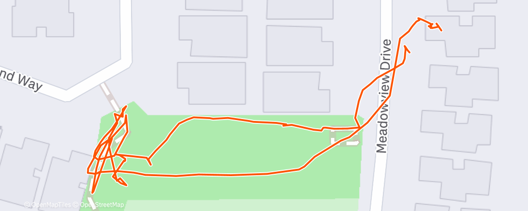 Map of the activity, Afternoon Walk