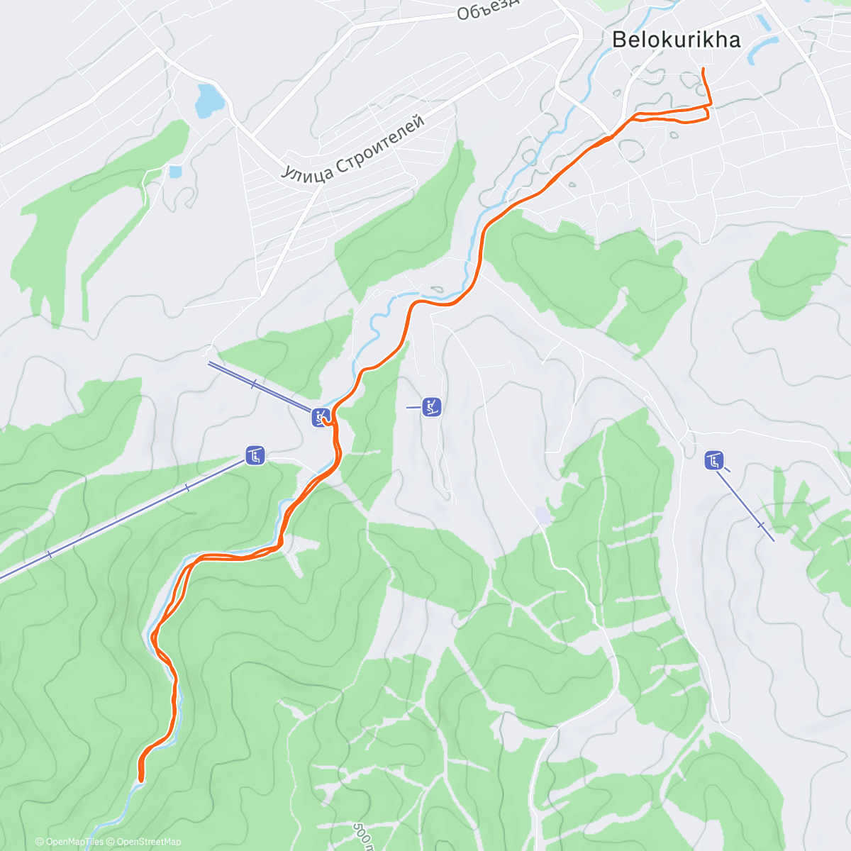 Map of the activity, Горный велозаезд (день)