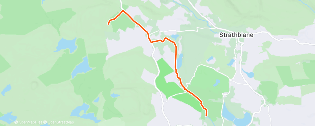 Map of the activity, Evening Ride