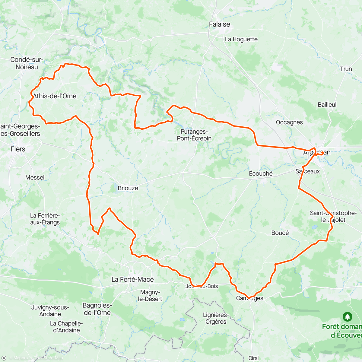 Map of the activity, L'ornaise 🥵🥵🥵 50eme scratch / 7eme de ma catégorie