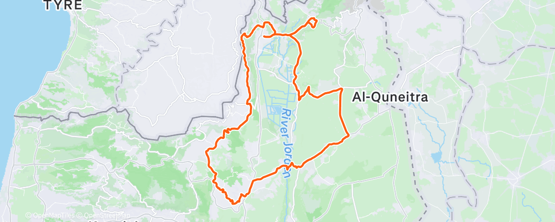 Map of the activity, Morning Ride