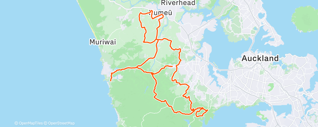 Map of the activity, Morning Ride