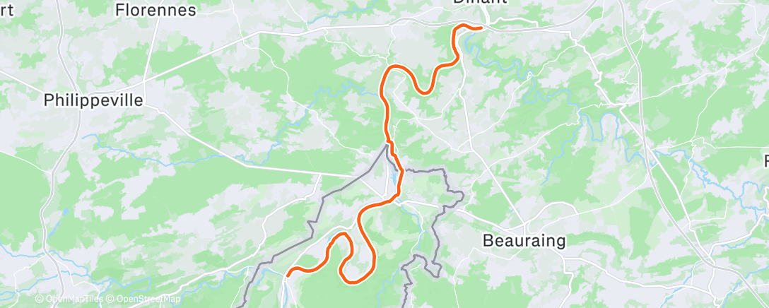 Карта физической активности (Afternoon Ride)