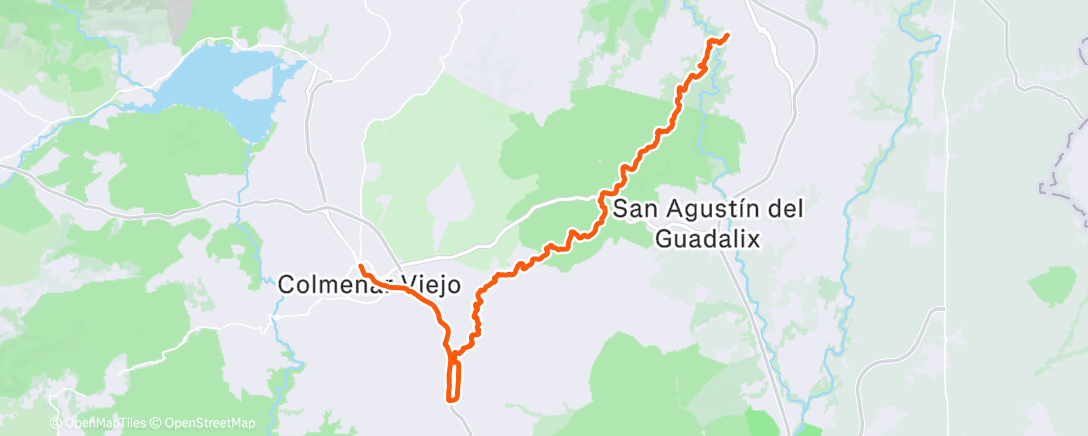Map of the activity, 157º/una de gravel en dos partes se paro el Garmin