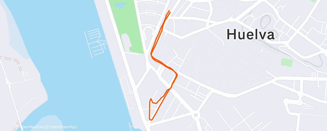 Map of the activity, Bicicleta de montaña matutina