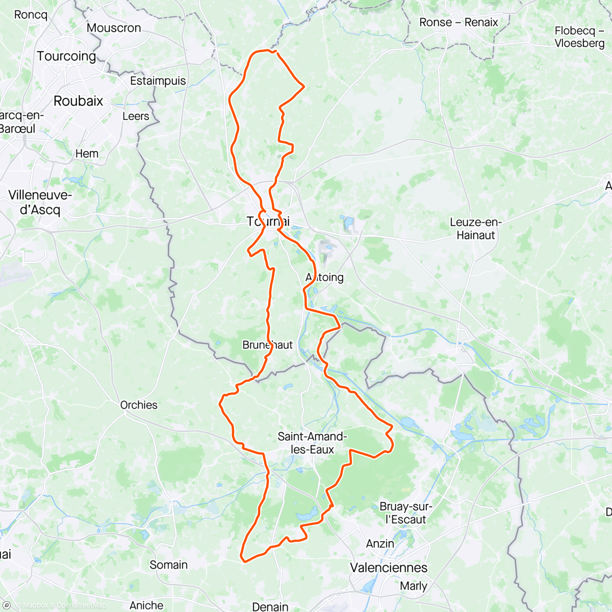 Map of the activity, Excursie naar Frankrijk