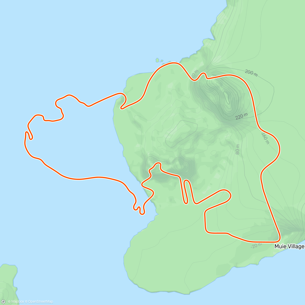 Map of the activity, Zwift - Beach Island Loop in Watopia