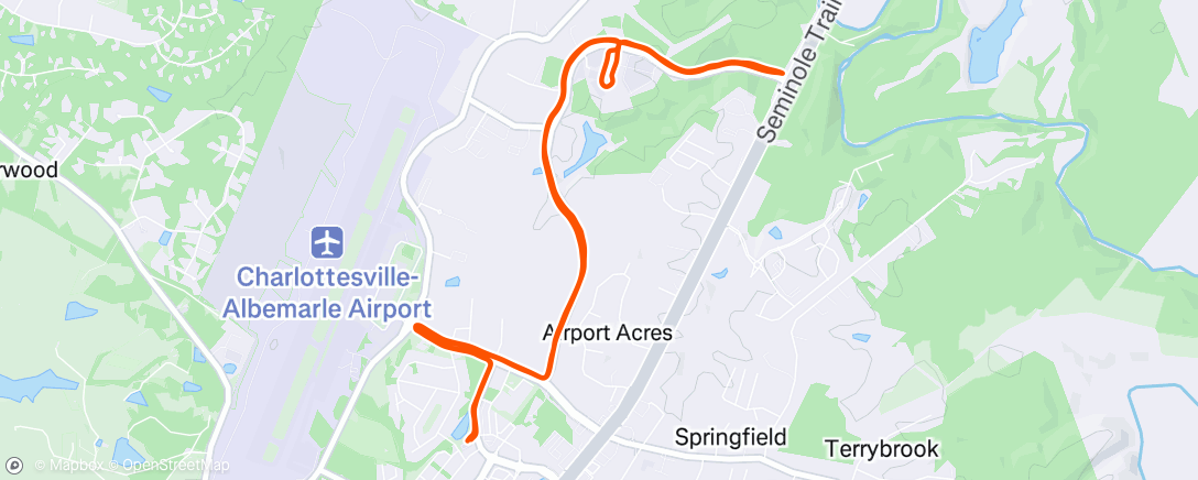 Map of the activity, Morning Walk
