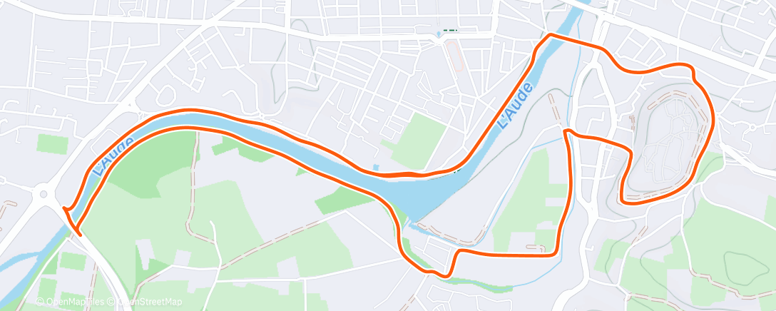 Map of the activity, Morning Trail Run